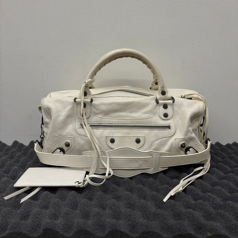 Balenciaga White Twiggy Leather Bag