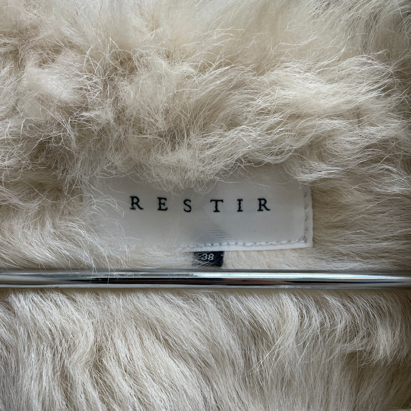 RESTIR SHEEPSKIN PATCHWORK JACKET