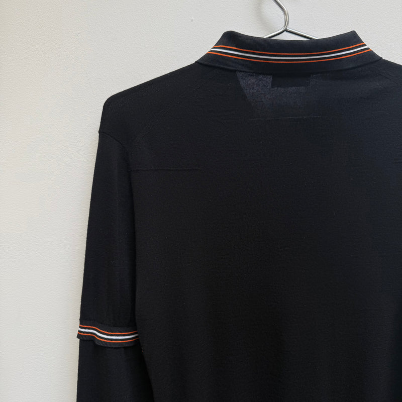 Christian Dior by Hedi Slimane Layered Polo Long Sleeve Tee