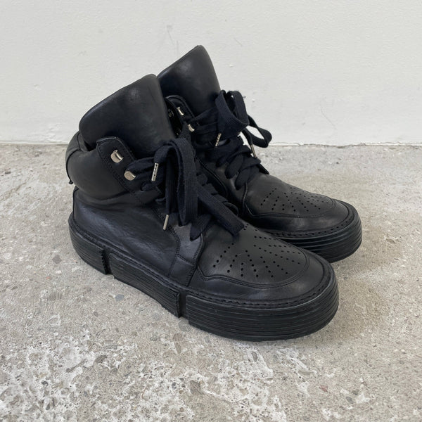 Guidi Black Basket High Top Shoes