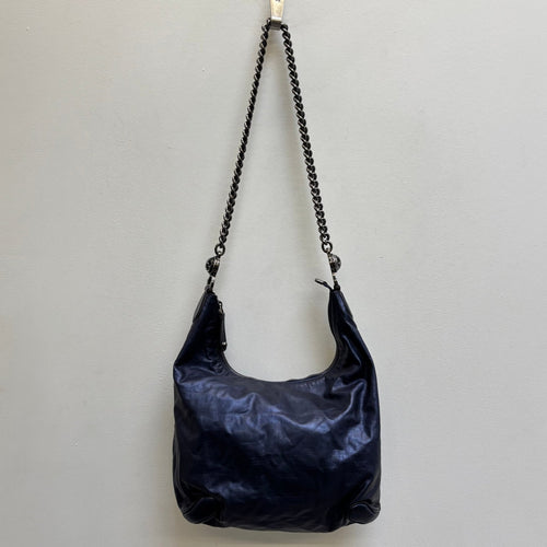 FW09 Gucci Leather Metallic Hobo Bag