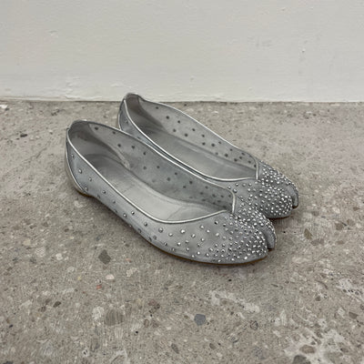 SS25 Christian Louboutin x Maison Margiela “Marlougelia Strass” Ballet Flats