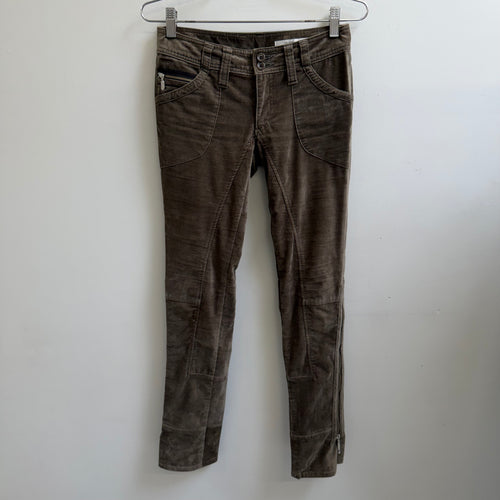 00s Enchantment Velvet Panelled Pants