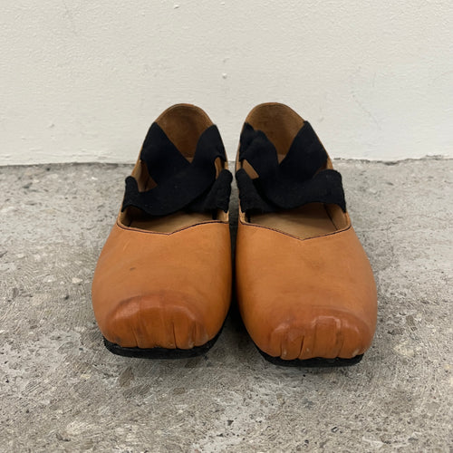 Uma Wang Classic Leather Ballerina Flats