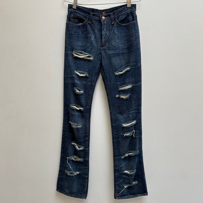 Roberto Cavalli Distressed Jeans