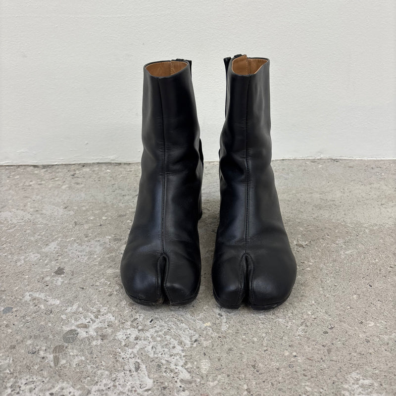 Maison Margiela Leather Tabi Heeled Boots