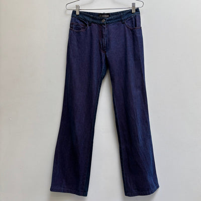 Ann Demeulemeester Front Dye Wide Leg Jeans