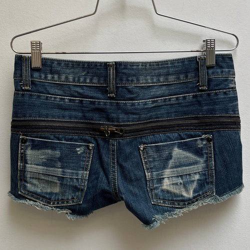 Maison Gilf Distressed Zipped Shorts