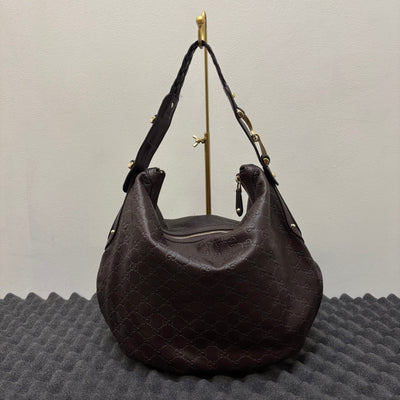 00s Gucci Guccissima Large Leather Hobo Bag