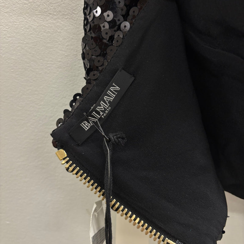 Balmain Sequence Rose Halter Top