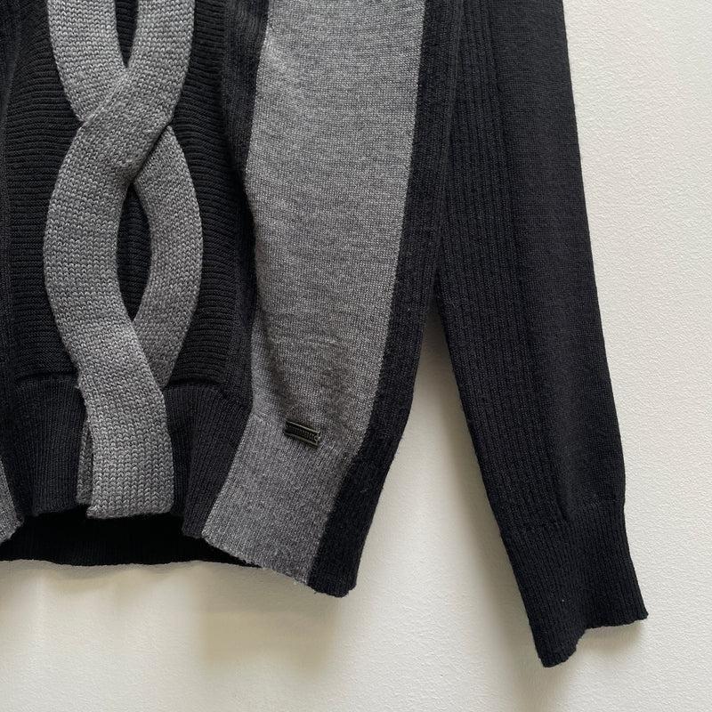 Dirk Bikkembergs Shirt Collar Hybrid Sweater