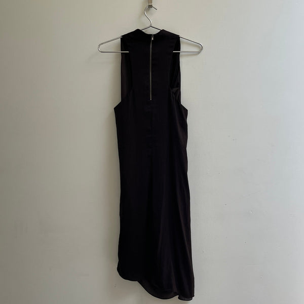 Helmut Lang Asymmetrical Racerback Draped Dress