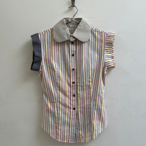 SS12 Vivienne Westwood ‘Red Label’ Multi-Stripped Blouse