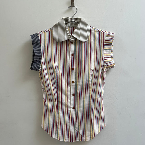 SS12 Vivienne Westwood ‘Red Label’ Multi-Stripped Blouse
