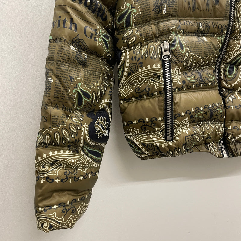 John Galliano Patterned Puffer Jacket