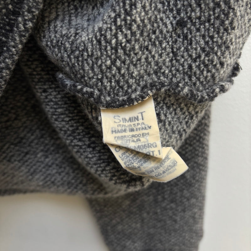 Empirio Armani Salt & Pepper Wool Knit Cardigan