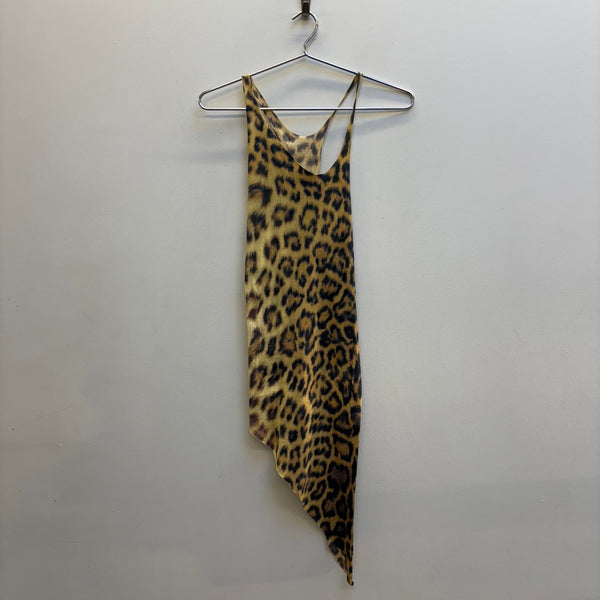 FW10 If Six Was Nine Leopard Print Asymmetric Dress