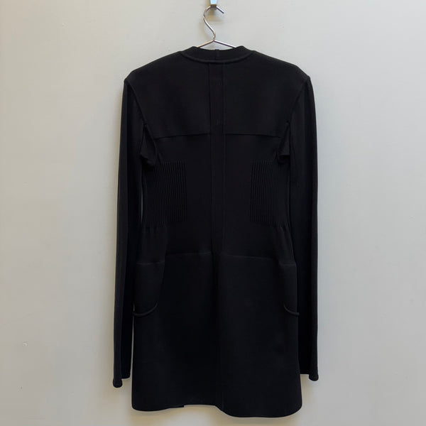 SS18 Rick Owens ‘DIRT’ Long Compressed Knit Cardigan