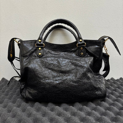 Balenciaga Velo Motocross Leather Handbag