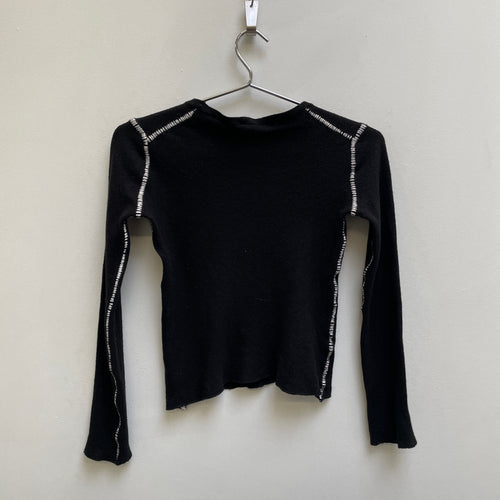 FW19 Ann Demeulemeester Contrast Stitching Wool Sweater