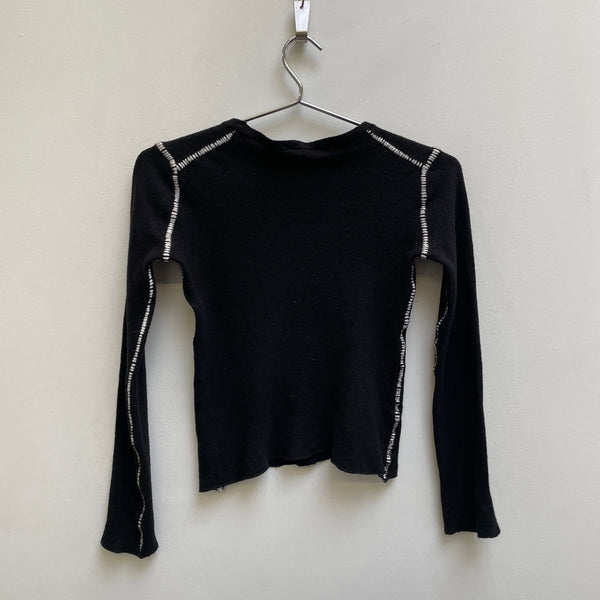 FW19 Ann Demeulemeester Contrast Stitching Wool Sweater