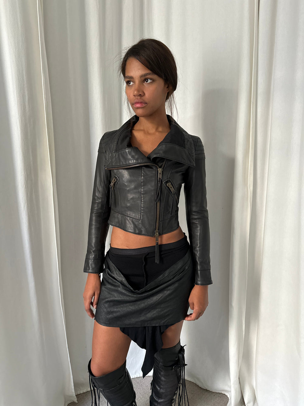 Vivienne Westwood Cropped Biker Jacket