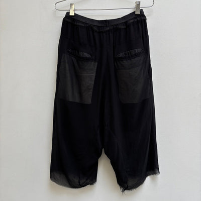 FW09 Rick Owens ‘CRUST’ Drop Crotch Silk Shorts
