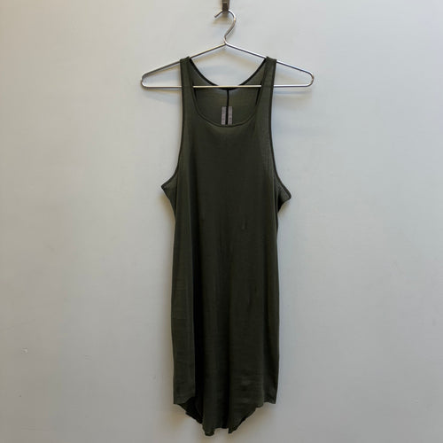 FW24 Rick Owens ‘PORTERVILLE’ Long Tank Top (Green)