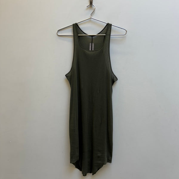 FW24 Rick Owens ‘PORTERVILLE’ Long Tank Top (Green)
