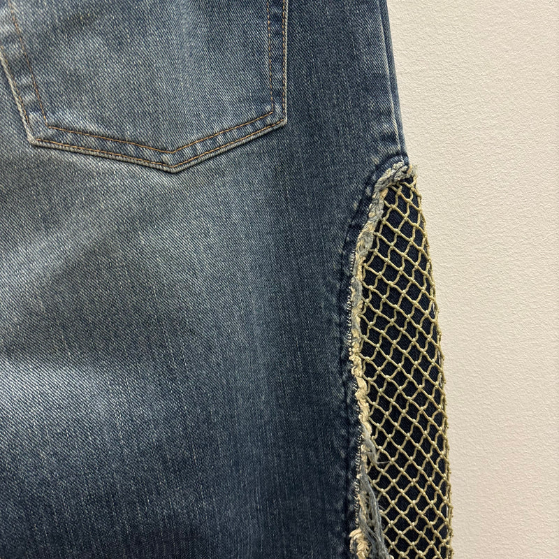 00s Mihara Yasuhiro Netted Side Jeans