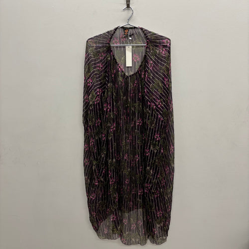 00s Jean Paul Gaultier Soleil Sheer Floral Cover Up Dress