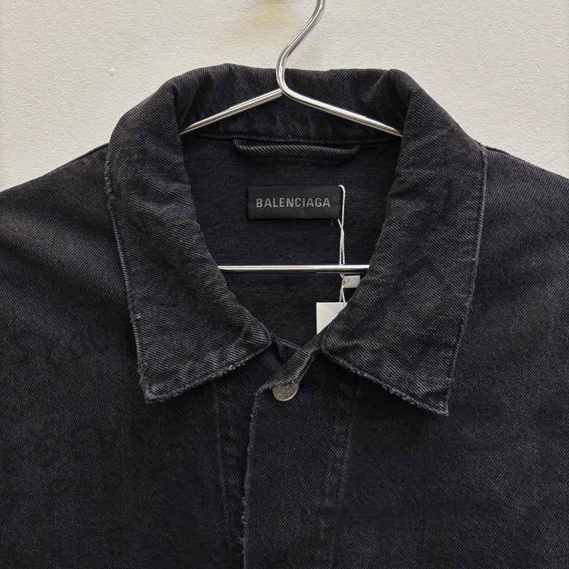FW18 Balenciaga Trucker Paris Denim Jacket