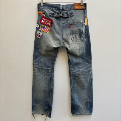 Anachronorm Distressed Patchwork Jeans