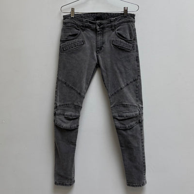 00s Balmain Skinny Biker Jeans