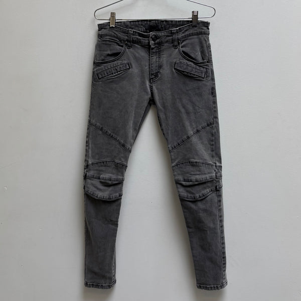 00s Balmain Skinny Biker Jeans