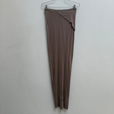 Rick Owens Lillies Nude Maxi Slit Skirt