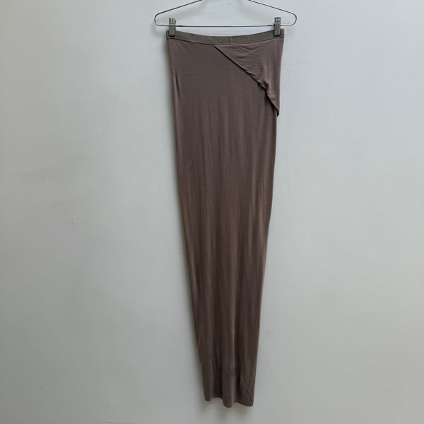 Rick Owens Lillies Nude Maxi Slit Skirt