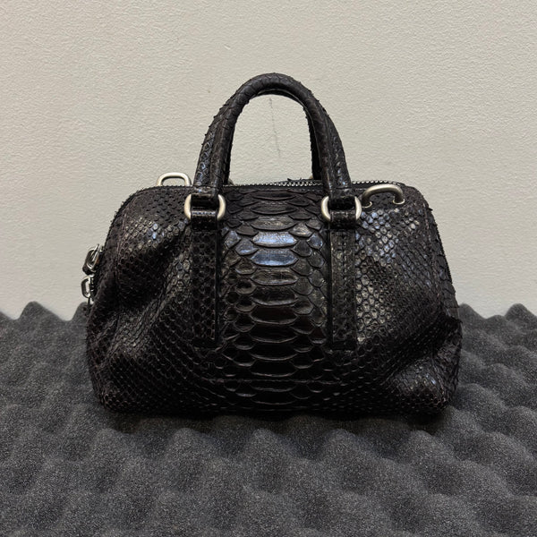 Rick Owens Mini Python Bowling Bag