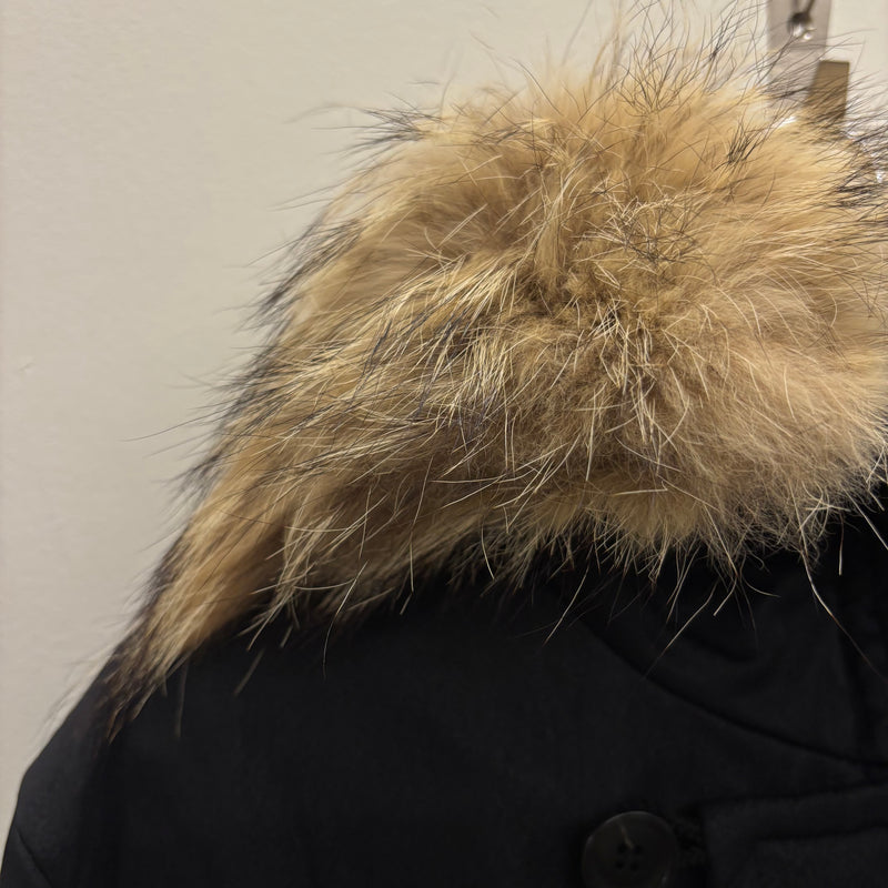 5351 Pour Les Hommes Fur Hooded Bomber Jacket