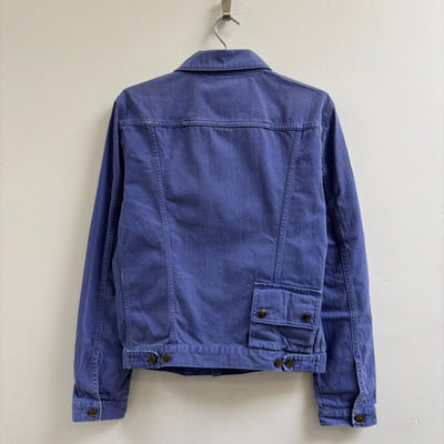 MCQ Alexander McQueen Purple Multi Pocket Trucker Jacket