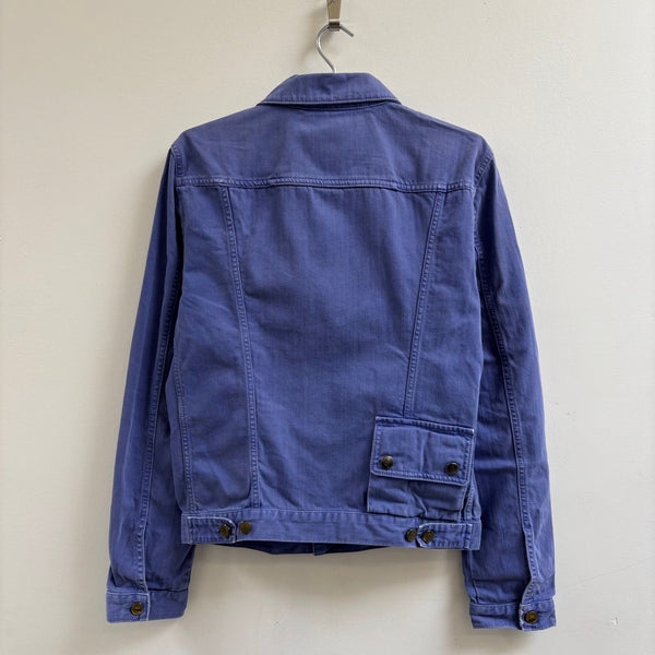 MCQ Alexander McQueen Purple Multi Pocket Trucker Jacket