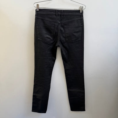 FW14 Alexander McQueen Coated Ankle Zip Skinny Jeans