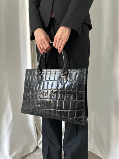 90s Jean Paul Gaultier Crocodile Document Bag
