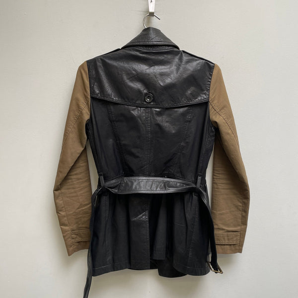 2010s Burberry Hybrid Calf Leather Short Trench Coat