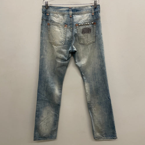 00s Dolce & Gabbana Maxi Zip Lightwash Denim