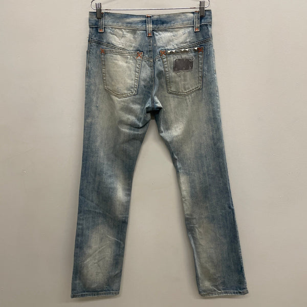 00s Dolce & Gabbana Maxi Zip Lightwash Denim