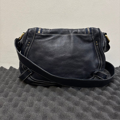 2010s Chloé Studded Leather Paraty Satchel Bag