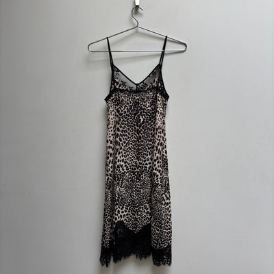 Alexander McQueen Cheetah Print Slip Dress
