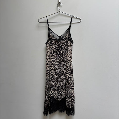 Alexander McQueen Cheetah Print Slip Dress