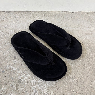 SS26 Balenciaga Velvet Chunky Sandals